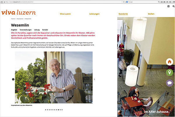 Website Corporate Design Luzern