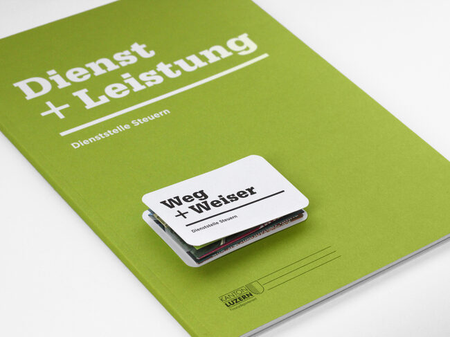 Dienstleistung Broschüre Branding Luzern