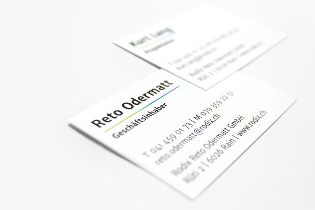 Visitenkarten Corporate Design Luzern
